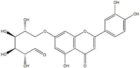 木犀草素-7-半乳糖醛酸苷结构式