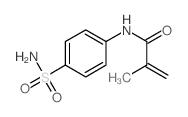 N-[(4-磺酰胺)苯基]甲基丙烯酰胺结构式