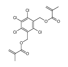 [2,3,4,6-tetrachloro-5-(2-methylprop-2-enoyloxymethyl)phenyl]methyl 2-methylprop-2-enoate Structure