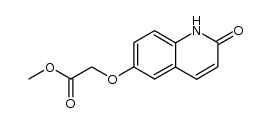 (2-oxo-1,2-dihydro-quinolin-6-yloxy)-acetic acid methyl ester结构式