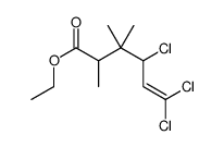 ethyl 4,6,6-trichloro-2,3,3-trimethylhex-5-enoate结构式