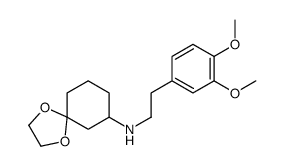 N-[2-(3,4-dimethoxyphenyl)ethyl]-1,4-dioxaspiro[4.5]decan-7-amine结构式