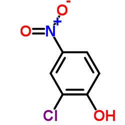 2-氯-4-硝基酚结构式