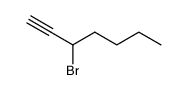 3-bromo-hept-1-yne Structure