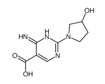 4-amino-2-(3-hydroxypyrrolidin-1-yl)pyrimidine-5-carboxylic acid Structure