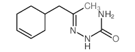 [1-(1-cyclohex-3-enyl)propan-2-ylideneamino]urea结构式