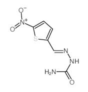 [(5-nitrothiophen-2-yl)methylideneamino]urea结构式