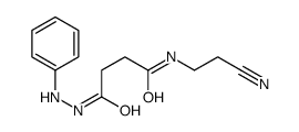 N-(2-cyanoethyl)-4-oxo-4-(2-phenylhydrazinyl)butanamide结构式