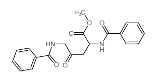 Ornithine,N2,N5-dibenzoyl-4-oxo-, methyl ester结构式