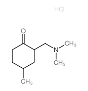 2-(dimethylaminomethyl)-4-methyl-cyclohexan-1-one结构式