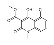 5-氯-4-羟基-1-甲基-2-氧代-1,2-二氢喹啉-3-羧酸甲酯结构式