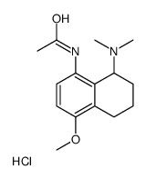 (8-acetamido-5-methoxy-1,2,3,4-tetrahydronaphthalen-1-yl)-dimethylazanium,chloride Structure