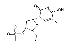 [(2S,3S,5R)-2-(iodomethyl)-5-(5-methyl-2,4-dioxopyrimidin-1-yl)oxolan-3-yl] methanesulfonate Structure
