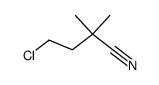 4-chloro-2,2-dimethylbutanenitrile结构式