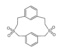 3,9-dithia-1,6(1,3)-dibenzenacyclodecaphane 3,3,9,9-tetraoxide结构式