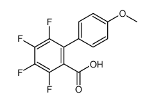 2,3,4,5-tetrafluoro-6-(4-methoxyphenyl)benzoic acid Structure