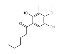 1-(2,5-dihydroxy-4-methoxy-3-methylphenyl)hexan-1-one Structure