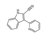 3-(2-Pyridyl)-1H-indole-2-carbonitrile结构式