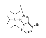 4-Bromo-2-methyl-1-(triisopropylsilyl)-1H-pyrrolo[2,3-b]pyridine Structure