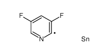 3,5-Difluoro-2-(trimethylstannyl)pyridine Structure