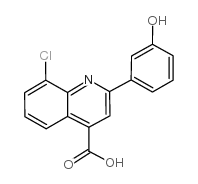 8-氯-2-(3-羟苯基)喹啉-4-羧酸结构式