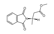 (S)-3-phthalimido-butyric acid methyl ester Structure