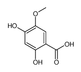 2,4-dihydroxy-5-methoxybenzoic acid结构式