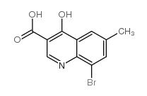 8-Bromo-4-hydroxy-6-methylquinoline-3-carboxylic acid Structure