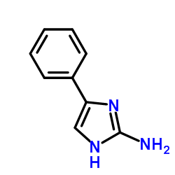 5-苯基-1H-咪唑-2-胺结构式