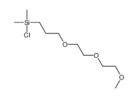 chloro-[3-[2-(2-methoxyethoxy)ethoxy]propyl]-dimethylsilane结构式