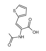 2-acetylamino-3-[2]thienyl-acrylic acid Structure