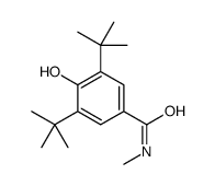 3,5-ditert-butyl-4-hydroxy-N-methylbenzamide结构式