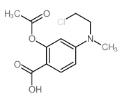 2-acetyloxy-4-(2-chloroethyl-methyl-amino)benzoic acid picture