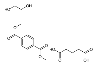 dimethyl benzene-1,4-dicarboxylate,ethane-1,2-diol,pentanedioic acid Structure