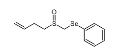 ((but-3-en-1-ylsulfinyl)methyl)(phenyl)selane Structure