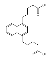 1,4-Naphthalenedipentanoic acid Structure