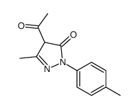 4-acetyl-5-methyl-2-(4-methylphenyl)-4H-pyrazol-3-one Structure