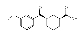 cis-3-(3-methoxybenzoyl)cyclohexane-1-carboxylic acid Structure
