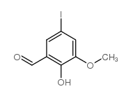 2-羟基-5-碘-3-甲氧基苯甲醛结构式