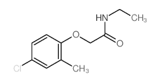 2-(4-chloro-2-methyl-phenoxy)-N-ethyl-acetamide结构式