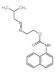 2-(2-methylpropyldiazenyl)ethyl N-naphthalen-1-ylcarbamate Structure