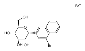 4-bromo-2-(β-D-glucopyranosyl)isoquinolinium bromide Structure
