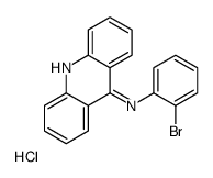 N-(2-bromophenyl)acridin-9-amine,hydrochloride结构式
