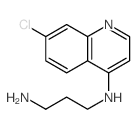 N-(7-chloroquinolin-4-yl)propane-1,3-diamine结构式