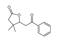 4,4-dimethyl-5-phenacyloxolan-2-one结构式