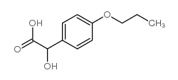 4-丙氧基扁桃酸结构式