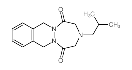 3-Isobutyl-3,4,7,12-tetrahydro-1H-(1,2,5)triazepino(1,2-b)phthalazine-1,5(2H)-dione Structure