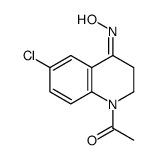 1-[(4Z)-6-chloro-4-hydroxyimino-2,3-dihydroquinolin-1-yl]ethanone结构式