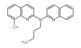 N-丁基-2,2'-亚氨基二(8-喹啉醇)结构式