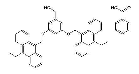 benzoic acid,[3,5-bis[(10-ethylanthracen-9-yl)methoxy]phenyl]methanol Structure